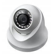 Kamera kopułkowa Illustra Essentials 2MP, obiektyw stałoogniskowy 3.6mm, zewnętrzna IP67, wandaloodporna IK10, przezroczysta bańka, biała obudowa, TDN z/IR, WDR