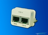 Wkładka ekranowana ACO PLUS 2xRJ45 kat.6, GbE/ISDN (12345678/3456) - PN 0-1591721-1