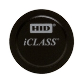 HID iCLASS Inteligentny Tag. 16K bitów z 16 obszarami zastosowania (S10701 37-bitowy format Software House). Czarny z sekwencyjnym dopasowaniem numeracji kart wewnętrznych / zewnętrznych (druk atramentowy). Zamówienia w wielokrotnościach 100. (Przy zamawi