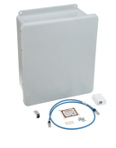 Wireless enclosure designed for traditional AC power spplications. Includes shielded connectivity kit. External dimensions: 15.50"H x 13.50"W x 6.25"D (393.7mm x 342.9mm x 158.8mm). Internal dimensions: 13.53"H x 11.55"W x 5.94"D (343.7mm x 293.4mm x 150.