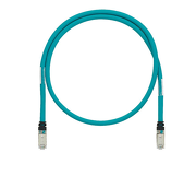 Patch Cord, IndustrialNET, Category 5e, Shielded, 600V, RJ45 plug to RJ45 plug, Blue, 1 meter.