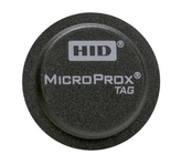 Tag HID MicroProx. (S10701 Software House 37-bitowy format Wiegand). Szary ze standardową grafiką HID i samoprzylepnym tyłem. Sekwencyjne dopasowywanie numeracji kart wewnętrznych / zewnętrznych (druk atramentowy). Zamów w wielokrotnościach 100. (Przy zam