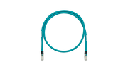 Patch Cord, IndustrialNET, Cat6A, Shielded, 600V, RJ45 plug to RJ45 plug, Teal, 1 meter