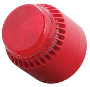 Sygnalizator akustyczny, czerwony z głębokim gniazdem, ROSHNI/Flashni