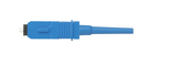 SC2 OS2 900μm singlemode simplex fiber optic connector. Blue Boot. For use with OCTT2 OptiCam fiber termination tool.